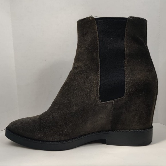 ASH Gong Bistro Suede Leather Wedge Chelsea Boots Women's Size EUR‎ 36 - Picture 6 of 16